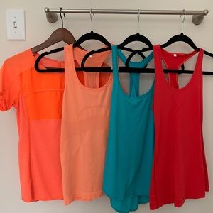 Bundle of LULULEMON workout tops